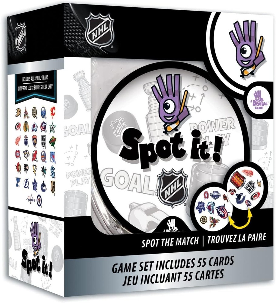 MasterPieces Game Day NHL Spot It Board Game For Kids, Adults, and Family *NEW*