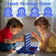 Medium Size 4 in a Row Game for Kids Ages 3+, Classic Family Board Game for Kids