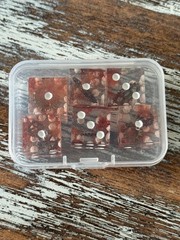 Resin Dice Set 6pcs – Steampunk Gears – Handmade Replacement Dice Games