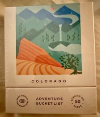 Colorado Bucket List Scratch-Off Cards Outdoor Activities Attractions Road Trip