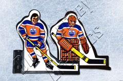 WHA Edmonton/Alberta Oilers 1973-74 dark PEEL-OFF vinyl decals Coleco compatible