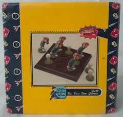 10 PC Tic Tac Toe Golf Game w/ 5.5 in Wood Game Board