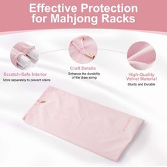 Storage Bag for Mahjong Racks and Pushers, 2 Compartments Fits 4 Racks – Velv…