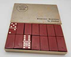 Vintage Cardinal No 5555 Everlast Dominoes Set