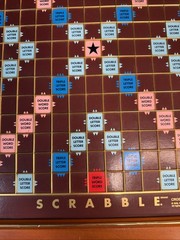 Vintage Franklin Mint Edition Scrabble 1990 Wood TURNTABLE BOARD ONLY