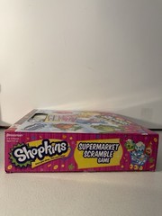 NEW Shopkins Supermarket Scramble Board Game Sealed 2 Exclusive Figures Pressman