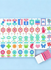American Mahjong Tile Set 4 Layer 166 Acrylic Mahjong Tiles Engraved