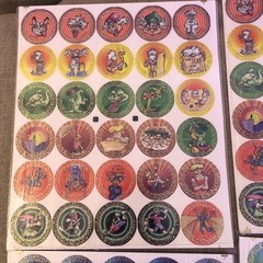 1994 S.B.P Pogs Milk Caps 6 new Unpunched Sheets