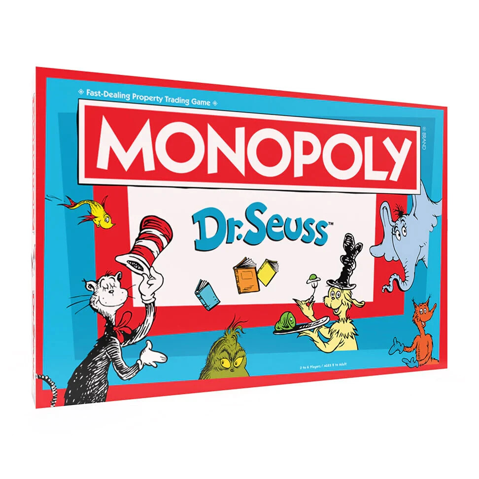 Dr. Seuss MONOPOLY® 8+ 2-6 PLAYERS 60+ MINUTES + FREE DVD