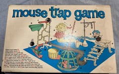 1963 Vintage Mouse Trap Board Game Complete Plastic 1960s Kids Toy Children Rare