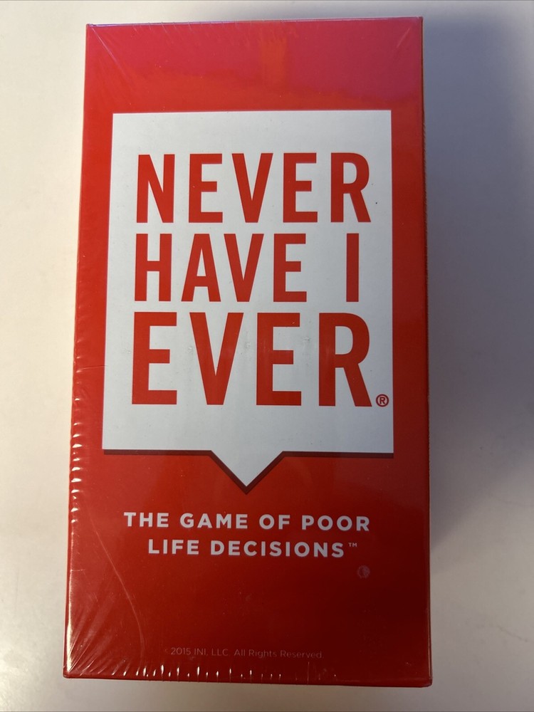 Never Have I Ever The Game of Poor Life Decisions -great game – NEW