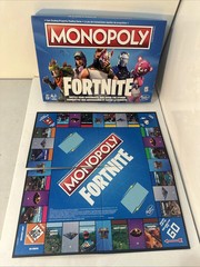 Hasbro Monopoly Fortnite Edition Board Game 2018 100% Complete Open Box Ex