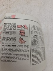 Vintage 1977 PIG MANIA PARTS Game Can, Pigs, Manual INCOMPLETE SET