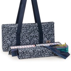 American Mahjong Set, “Chinoise II” with Floral Blue Soft Case