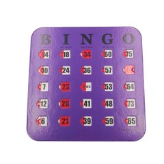 Shutter Slide Bingo Cards – 5 Pack Multi Color Extra Thick Stitched, Easy Rea…