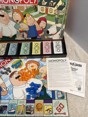 100% COMPLETE! MONOPOLY FAMILY GUY COLLECTOR’S EDITION BOARD GAME PEWTER PIECES