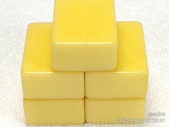 4 Rare Bakelite Catalin MahJong Mah Jongg Flowers tiles Excellent Condition 9dia