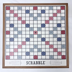 2019 WS GAME COMPANY DELUXE ED. SCRABBLE ROTATING WOOD COLLECTOR GAME SET EUC