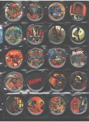COMPLETE “SPAWN” 1995 CANADA GAMES 70 pc. Pog set & 8 slammers (in pog sheets)