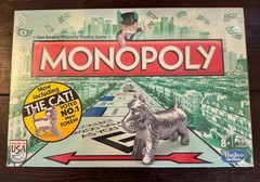 Monopoly Classic Board Game w/ Cat Token New Factory Sealed Family Night Hasbro