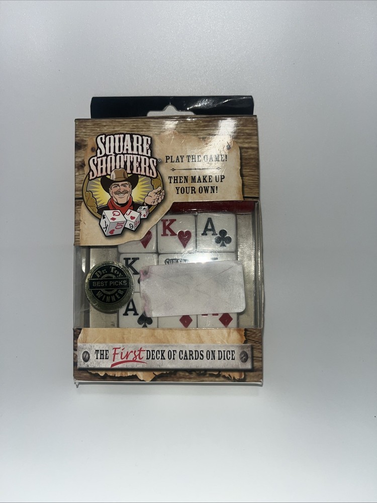 Square Shooters Dice Game / Deck of Cards on DICE! OPEN BOX New/damage Box