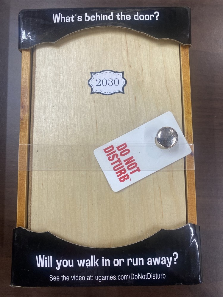Do Not Disturb Game University Games What’s Behind the Door? 2-6 Players 18+