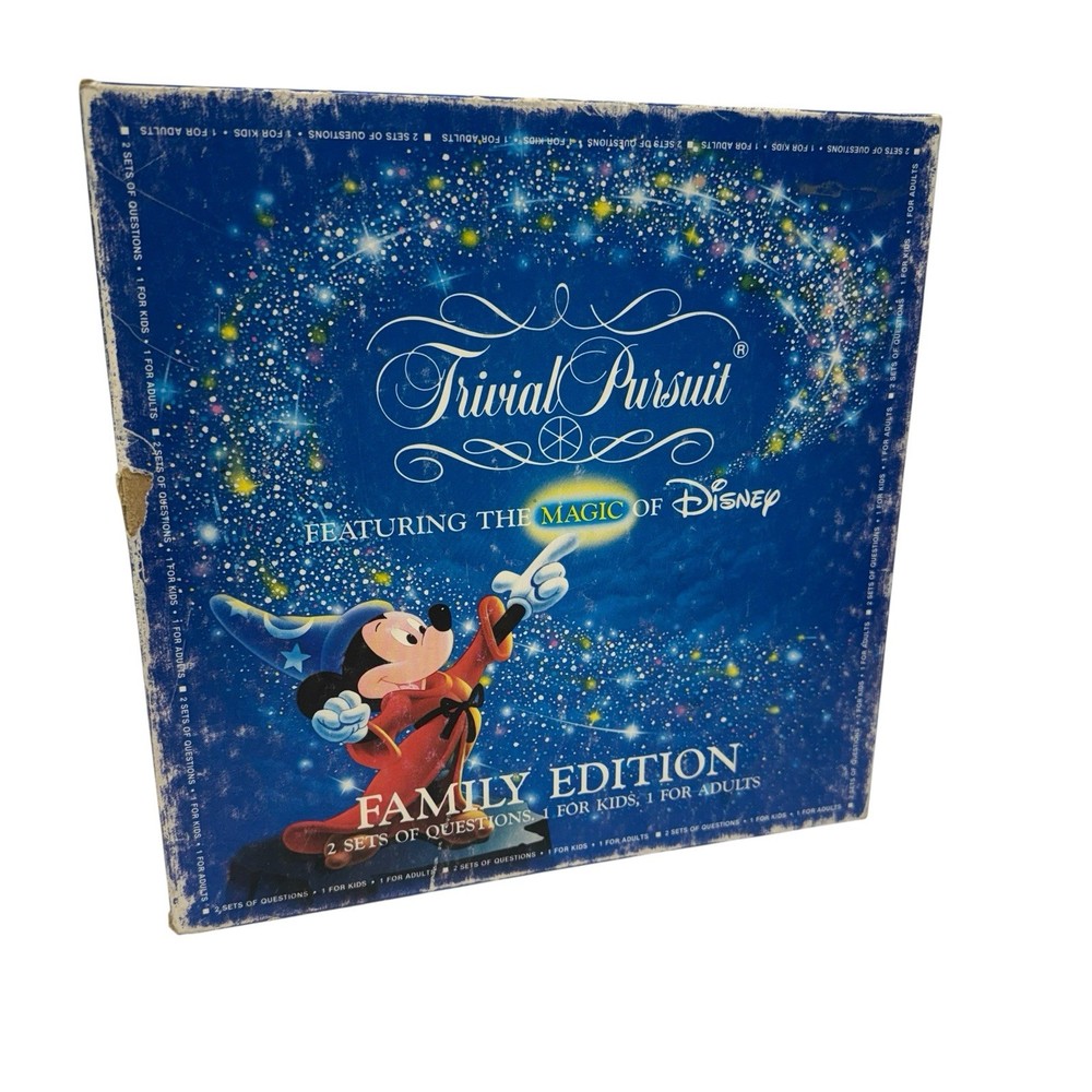Vintage Trivial Pursuit MAGIC of DISNEY Family Edition Master Board Game 1986