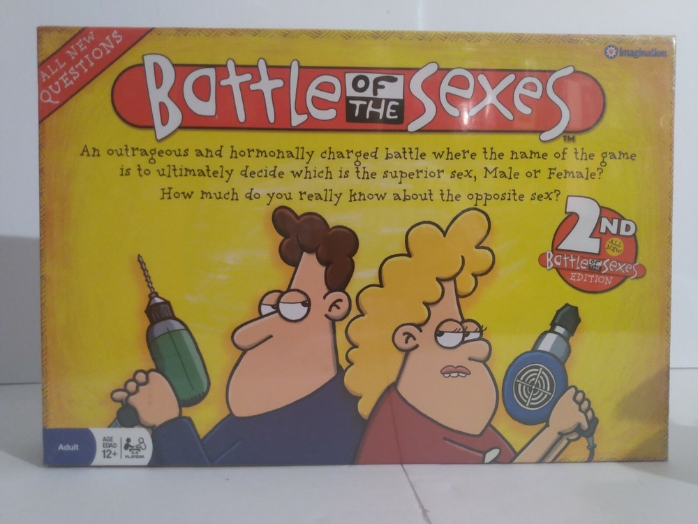 Battle of the Sexes Board Game 2nd Edition 1997 Imagination Male Female NIB VTG