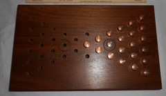 Vintage Hoyle Official Games The Kan Yu Puzzler Model No. 8107 Walnut SETCO HTF
