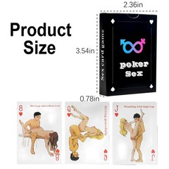 Sex Cards Sex Dice Set Couples Games – 54 Positions Cards Sex Game with 2 Glo…