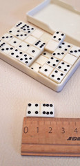 Vintage small road mini domino board game ussr 50s family, games with children