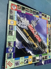 Monopoly United States Navy Edition Board Game 8 Pewter Tokens 2000 Read Desc.