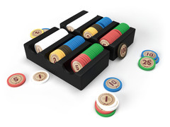 Playte Mini Chip 120 Premium Heavy 1.7g Board Game Tokens Set.