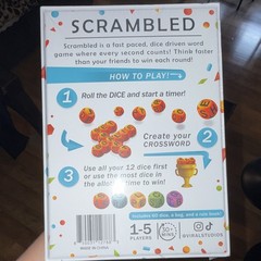 Viral Studios Scrambled Dice-Driven Word Game, 1-5 Players, Ages 8-11
