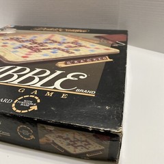 Vtg Scrabble Deluxe Edition Game Turntable Rotating Board 1989 100% Complete