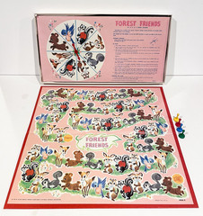 Vintage 1956 FOREST FRIENDS Board Game MILTON BRADLEY Complete #4808 Animals
