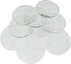 2-Inch (50Mm) round Clear Acrylic Miniature Bases | 1.5Mm Thin | Set of 10 | Com