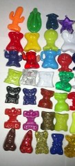 Gogo Crazy Bones Various Series Lot | Roughly 75 Bones | Vintage 1996+ | Rare