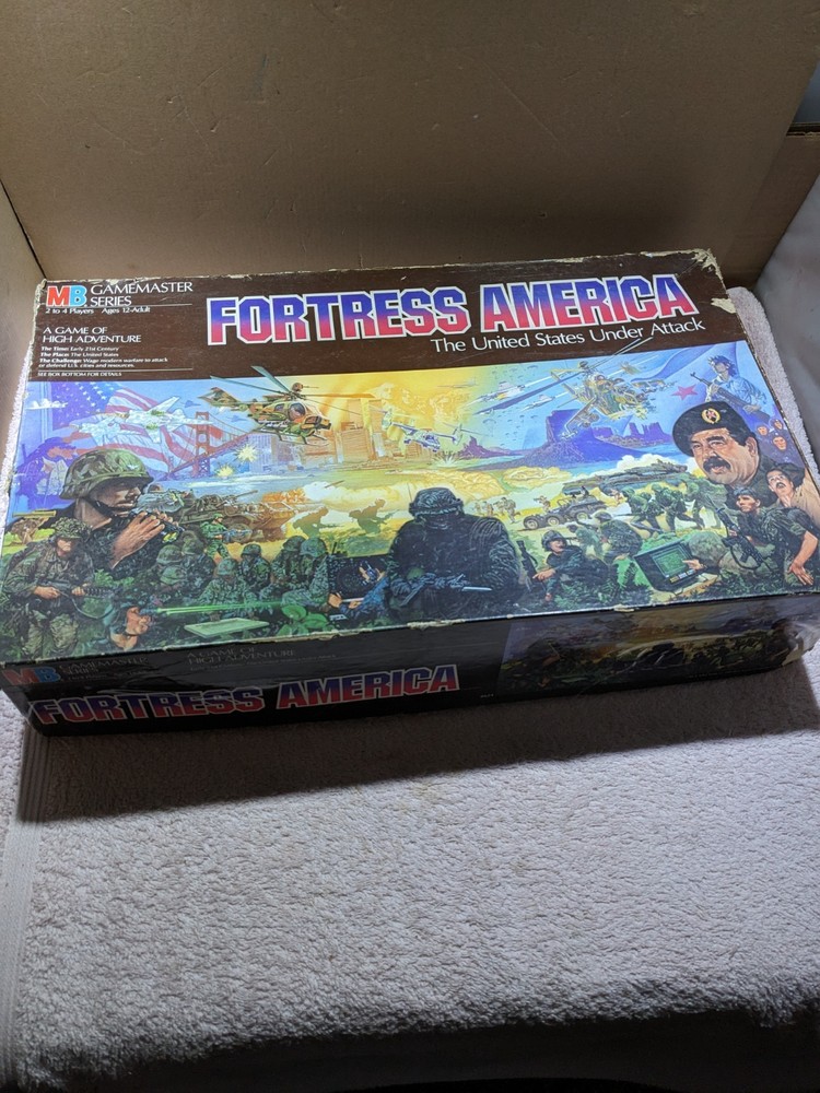 Milton Bradley Fortress America Board Game Vintage 1986 Gamemaster – AS/IS LOOK
