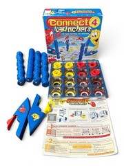 Connect 4 Launchers COMPLETE Milton Bradley 2009 Four in a Row Launch Action