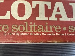 Vintage 1973 New Sealed SOLOTAIRE Solitaire Game ~ Milton Bradley Lucille Ball
