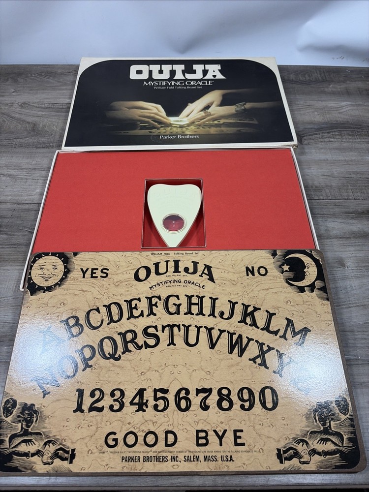VTG 1972 Ouija Board Game Parker Brothers Bros William Fuld Mystifying Oracle