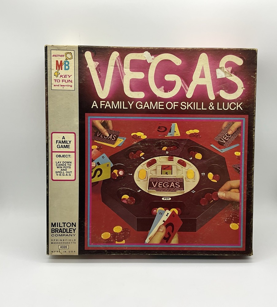 Vintage 1973 Milton Bradley VEGAS Board Game Complete