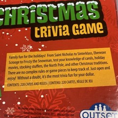 Christmas Trivia Family Game Night Ages 12+ Adult 2+ Players New Sealed