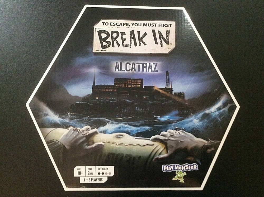 **BREAK IN** Alcatraz; Board Game Ages 10 Years And Up – Brand New