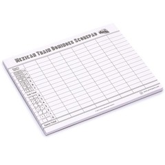 Yellow Mountain Imports Mexican Train Dominoes Scorepad – 50 Sheets