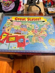 Board Game Educational Geography Learning Great States! US Best Toy Award