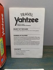 VTG 1989 Yahtzee Travel Game by MB Milton Bradley Age 8 & Up 1 or more players