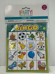 Party Birthday Educational Bingo Game 8 Bingo Cards 16 Picture Cards Markers