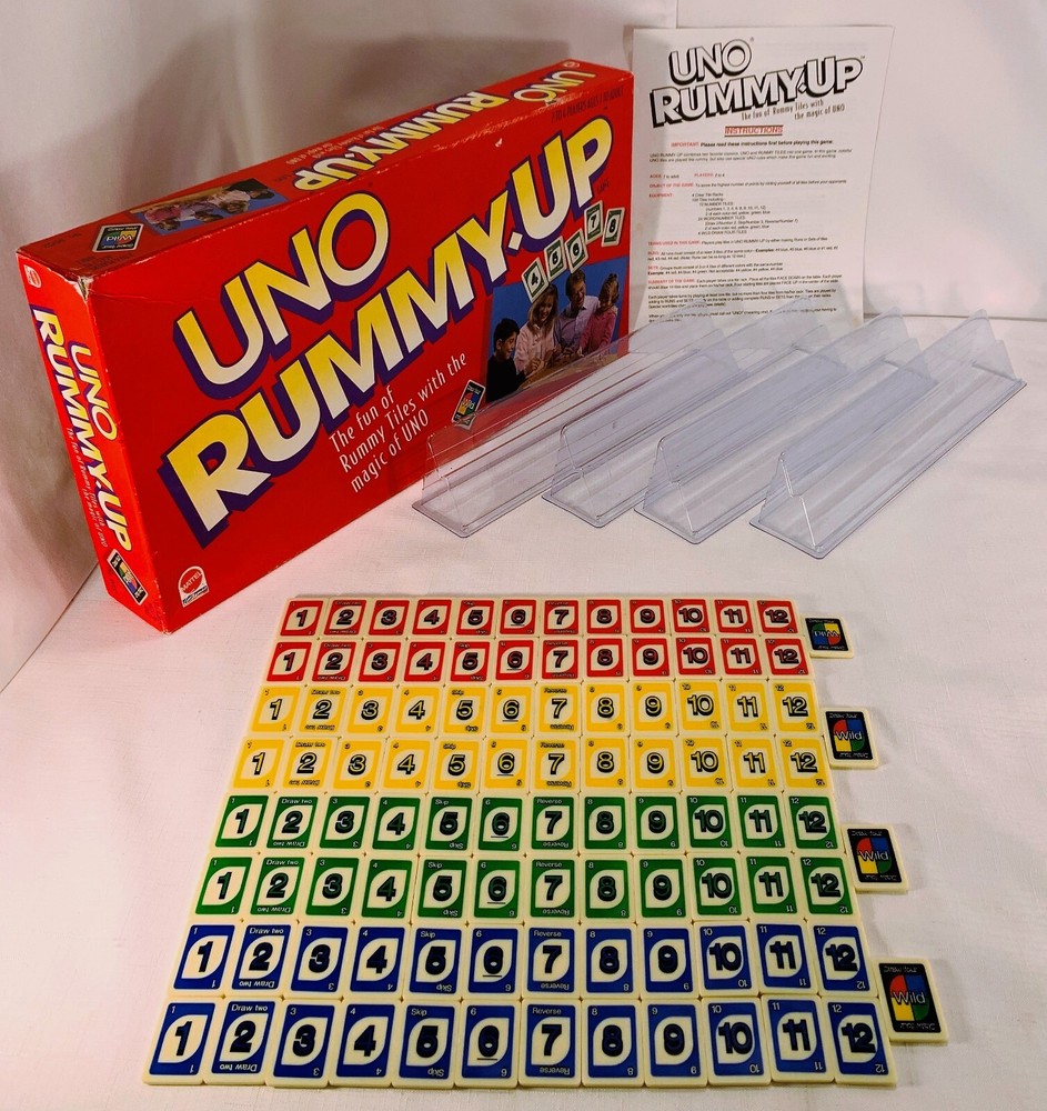 1993 Uno Rummy Up Game by Mattel Complete in Great Condition FREE SHIPPING